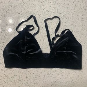 urban velvet bralette